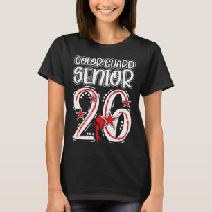 T-shirt Garde de drapeau senior 2026 Diplômé senior Garde