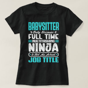 T-shirt Garde d'enfants multitâche Compétences de nounou d