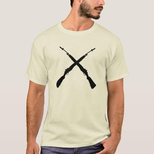 T-shirt Garde d'honneur T avec M14s croisé (Devant)