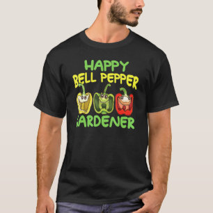 T-shirt Garde d'humour heureux jardinier de poivron doux