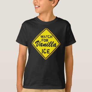 T-shirt Garde la chemise d'avertissement de glace vanille