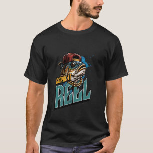 T-shirt Garde le Rire Reel Drôle Hommes de Pêche Pêcheur