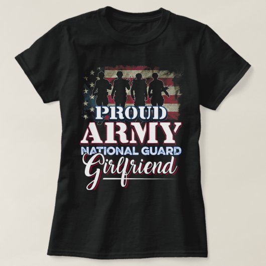 T-shirt Garde Nationale Girlfriend Chemise Fière armée (Design devant)