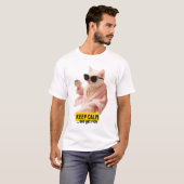 T-shirt garde ton calme et deviens riche (Devant entier)