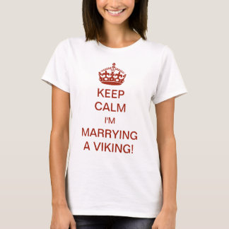 T-shirt Garde Vintage Calme Je me marie avec un Viking !