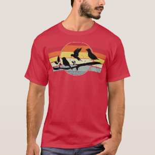 T-shirt Garden Birds Retro 2