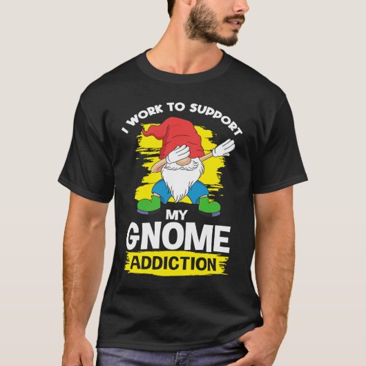 T-shirt Garden Gnome Dwarf Gardening &  Gnomes (Devant)