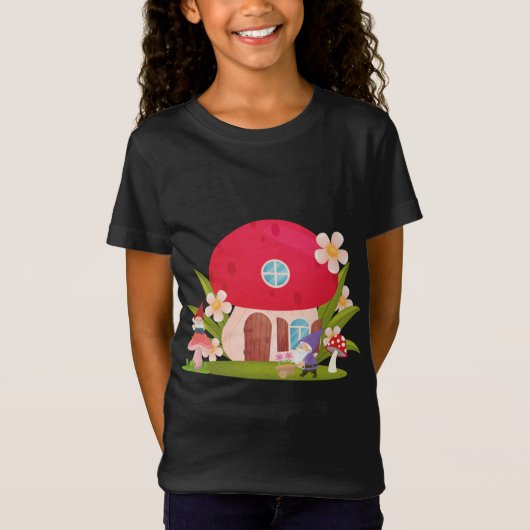 T-Shirt Garden Gnomes et Mushroom House (Devant)