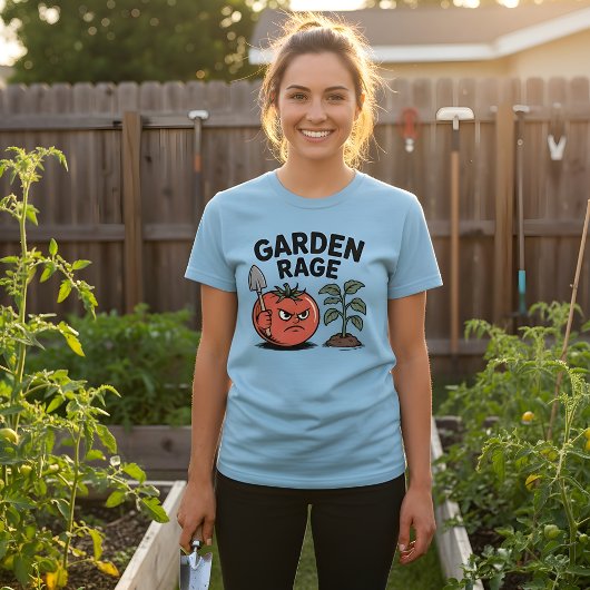T-shirt Garden Rage – Angry Tomato Gardening Design