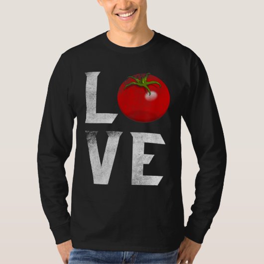 T-shirt Gardener de tomates rouges J'aime jardiner légumes (Devant)