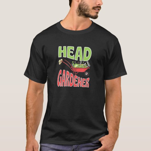 T-shirt Gardener en tête Cute Summer Wheelbarrow Vegetable (Devant)