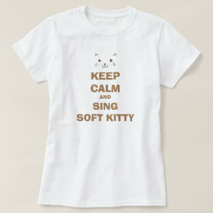 T-SHIRT GARDER CALME ET CHANTER SOFT KITTY