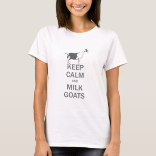 T-shirt Garder Calme Lait Chèvres Alpine Laitier Chèvre
