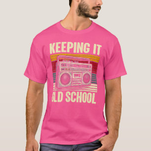 T-shirt Garder la vieille école Boombox Vintage 80S Hip ho