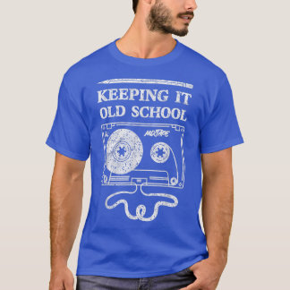 T-shirt Garder l'ancienne école - cassette Retro 80s 90