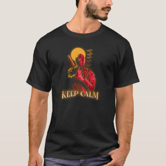 T-shirt Garder le calme Ninja - Ninja Guerrier