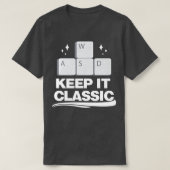 T-shirt Garder le contrôle des déchets des jeux vidéo clas (Design devant)