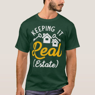 T-shirt Garder les Pieds sur Terre Immobiliers