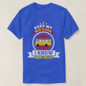 T-shirt Garder mon bus Clean Funny School Bus Driver Cadea (Design devant)