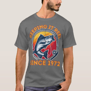 T-shirt Garder sa bobine depuis 1972 Pêche amusante