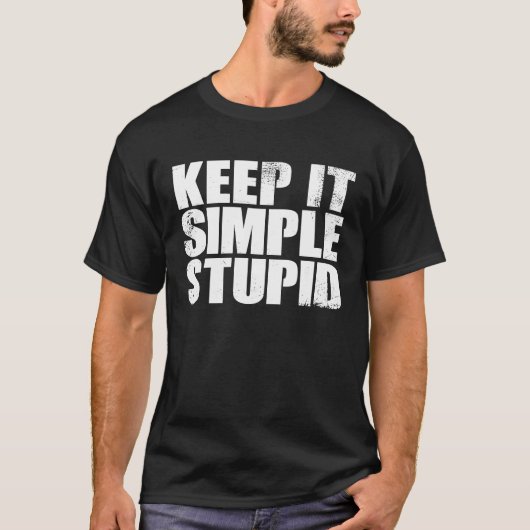 T-shirt GARDER SIMPLE STUPID Vintage (Devant)