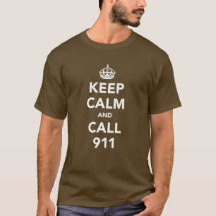 T-shirt « Garder son calme et appeler le 15 »