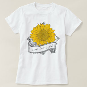 T-shirt Garder son tournesol sauvage
