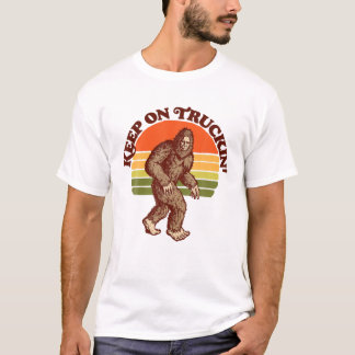 T-shirt Garder Sur Le Truckin'Seventies Bigfoot Retro Sasq