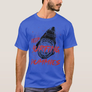 T-shirt Garder Surfing Dummies Retro Vintage Scary Shark