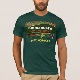 T-shirt Garderie de pelouse Atterrissage de l'herbe Couper