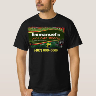 T-shirt Garderie de pelouse Atterrissage de l'herbe Couper
