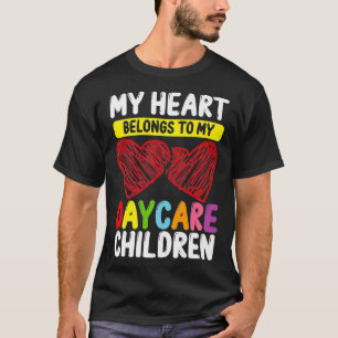 T-shirt Garderie Mon coeur appartient à ma garderie