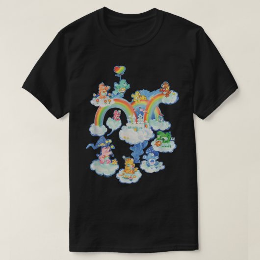 T-shirt Garderies Groupe Ours Nuage Et Arcs-En-Ciel (Design devant)
