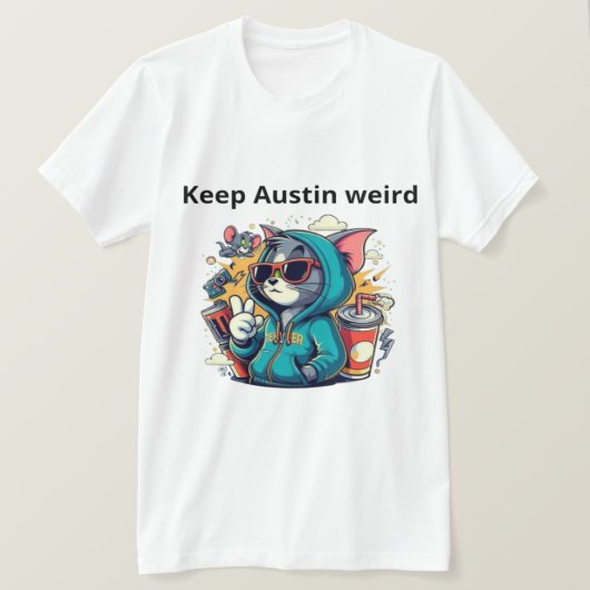 T-shirt Gardez Austin bizarre (Design devant)