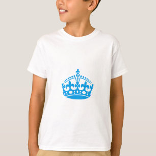 T-shirt Gardez calme couronne bleue