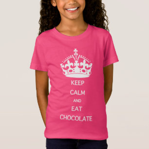 T-Shirt GARDEZ CALME MANGEZ et Mangez CHOCOLAT