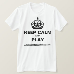 T-shirt Gardez la cannelure de calme et de jeu
