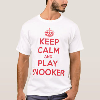 T-shirt Gardez la chemise calme de billard de jeu