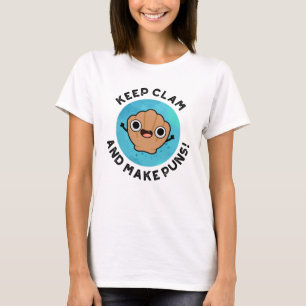 T-shirt Gardez La Clame Et Faites Des Puns Drôle Jeu De Co