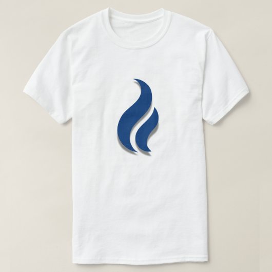 T-shirt Gardez la flamme bleue (Design devant)