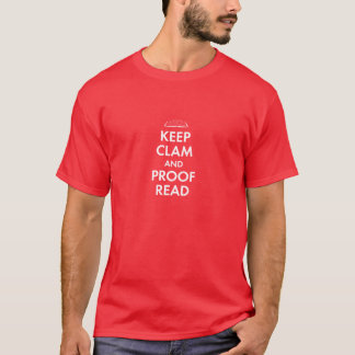 T-shirt Gardez la palourde et la corrigez sur épreuves