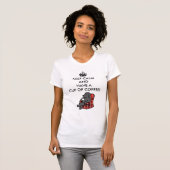 T-shirt Gardez Labrador noir calme (Devant entier)
