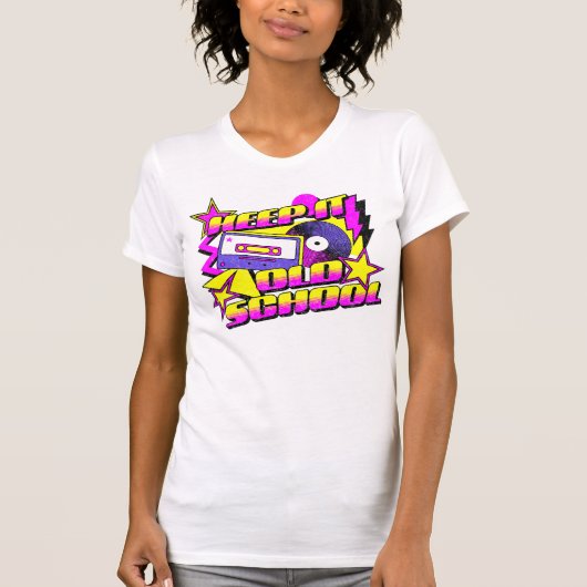 T-shirt Gardez l'ancienne école (Devant)