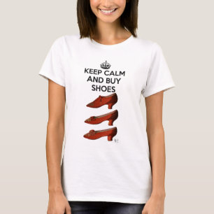 T-shirt Gardez le calme Acheter des chaussures