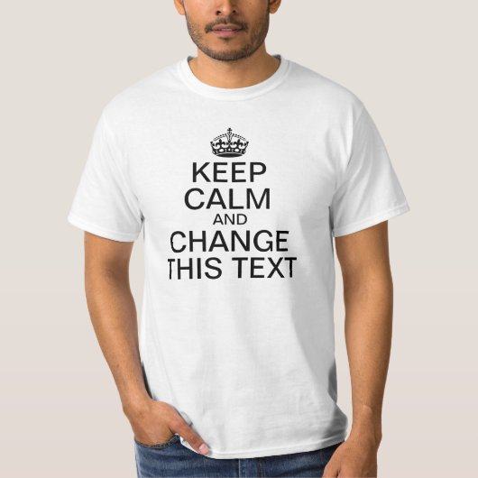 T-shirt Gardez le calme et… (Devant)