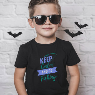 T-shirt Gardez le calme et allez pêcher
