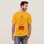 T-shirt Gardez le calme et conduisez - AE86- (Devant entier)