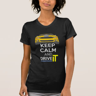 T-shirt Gardez le calme et conduisez-LE - morue.