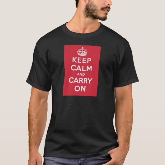 T-shirt Gardez le calme et continuez (Devant)