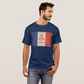 T-shirt Gardez le calme et continuez, français (Devant entier)